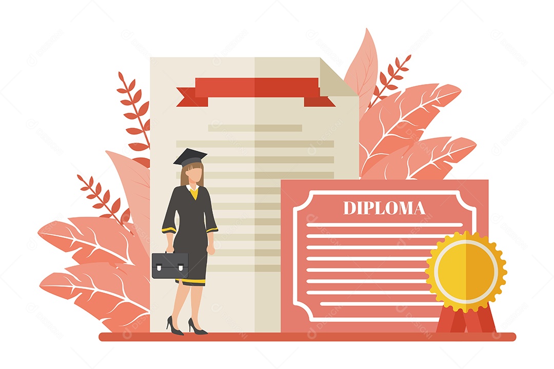 Conceito de Formatura Ilustração Vetor EPS