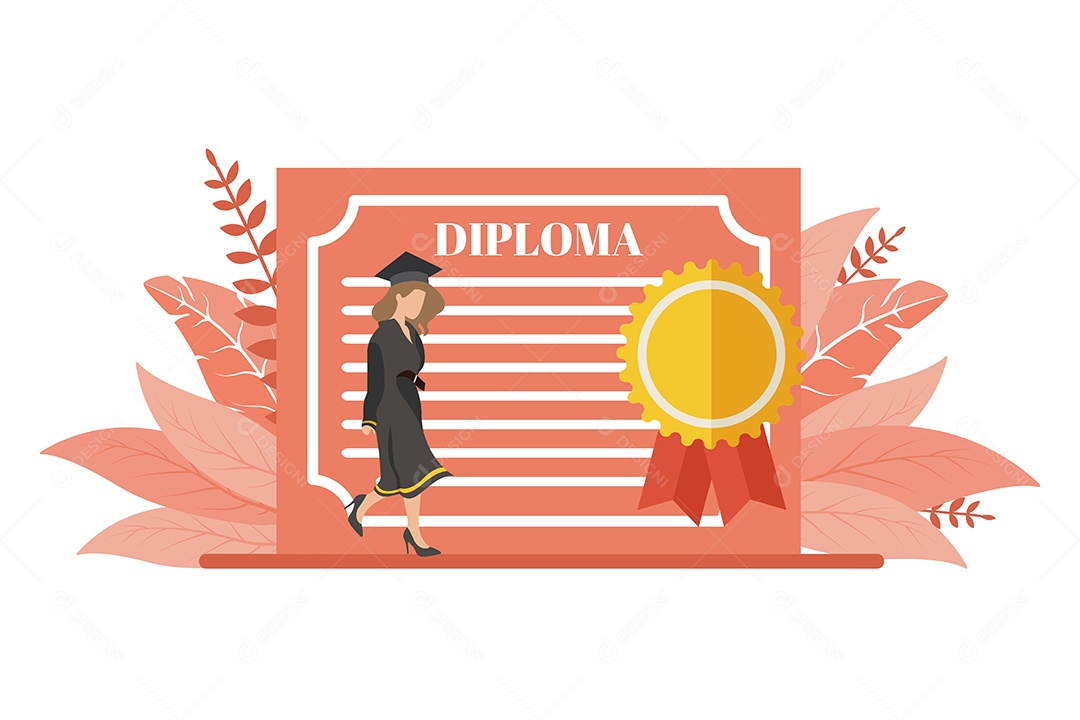 Conceito de Formatura Ilustração Vetor EPS