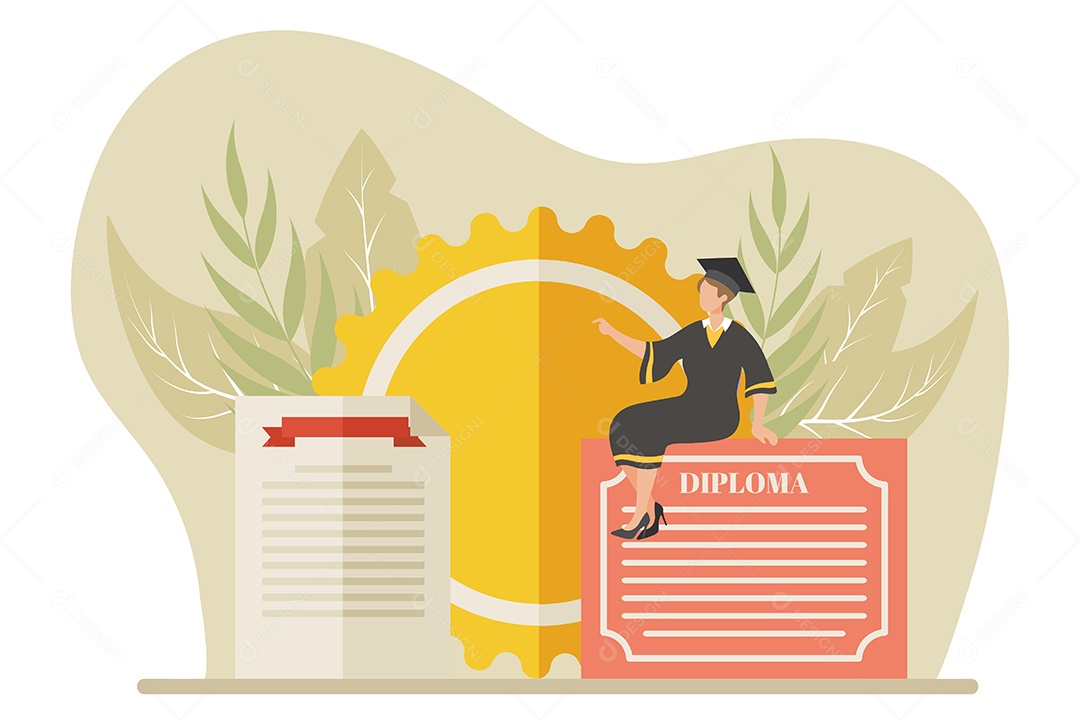 Conceito de Formatura Ilustração Vetor EPS