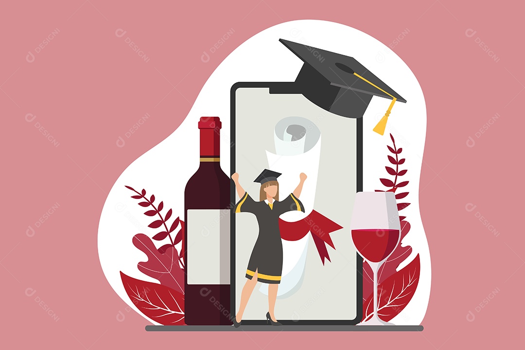 Conceito de Formatura Ilustração Vetor EPS