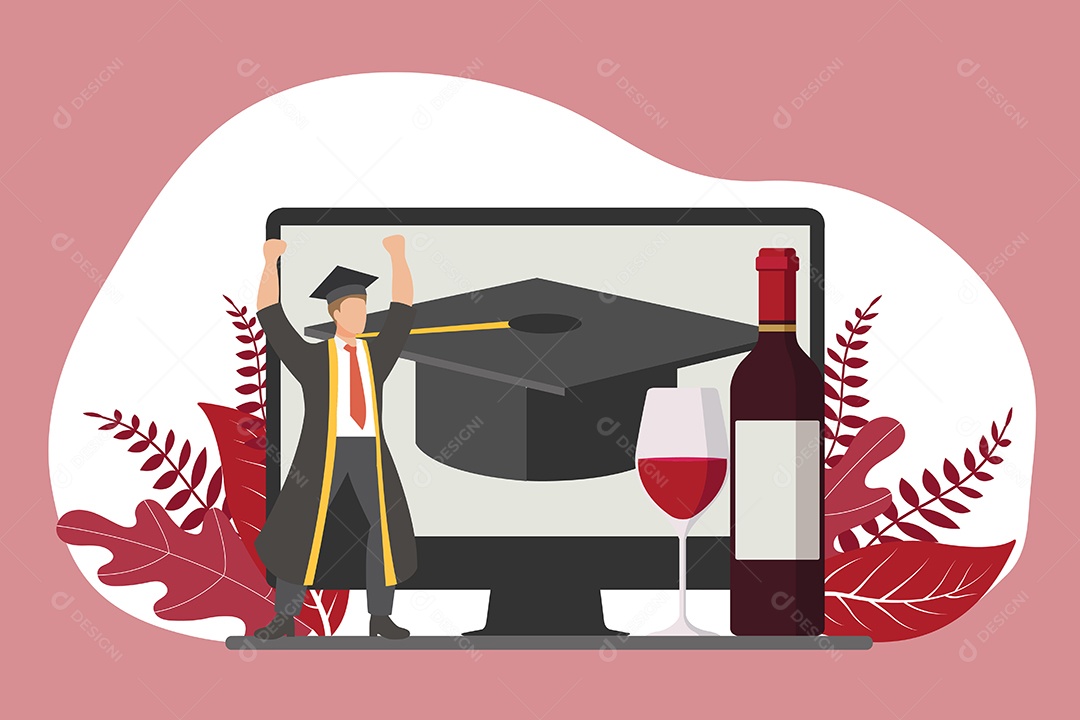 Conceito de Formatura Ilustração Vetor EPS