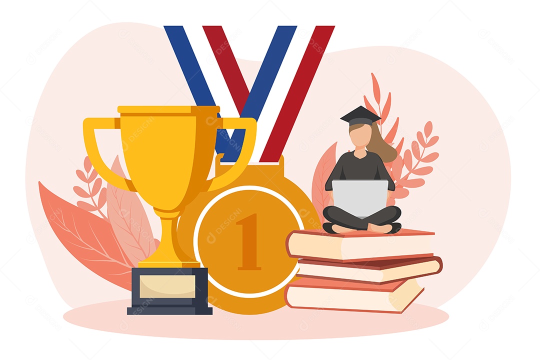 Conceito de Formatura Ilustração Vetor EPS