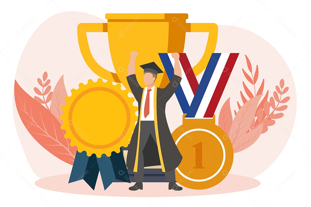 Conceito de Formatura Ilustração Vetor EPS