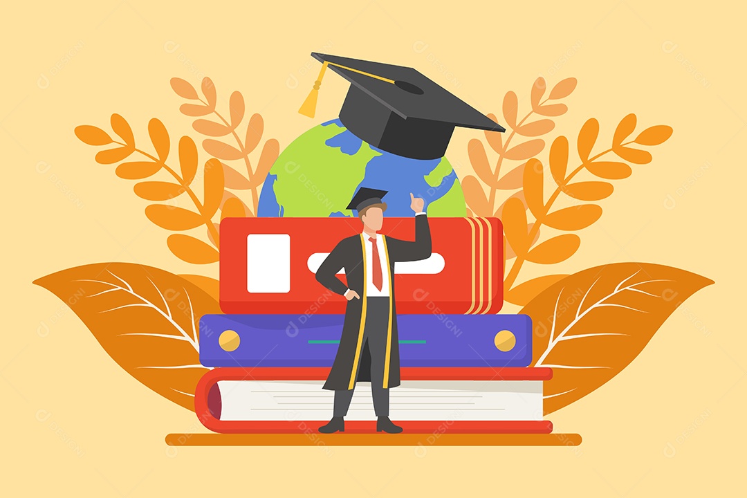 Conceito de Formatura Ilustração Vetor EPS