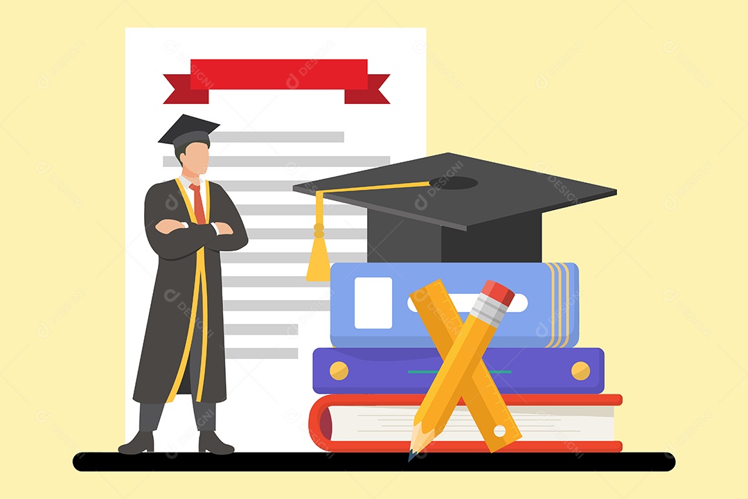 Conceito de Formatura Ilustração Vetor EPS
