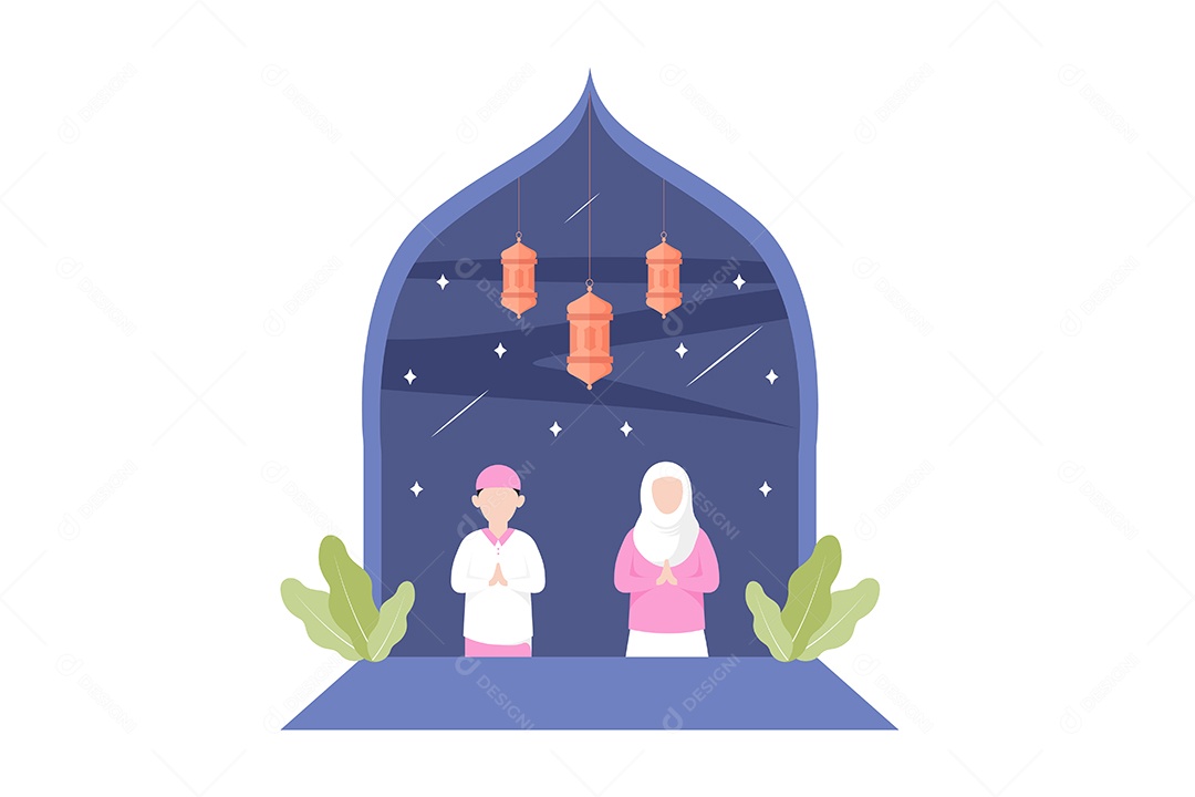 Conceito de Ilustração do Ramadan Vetor EPS