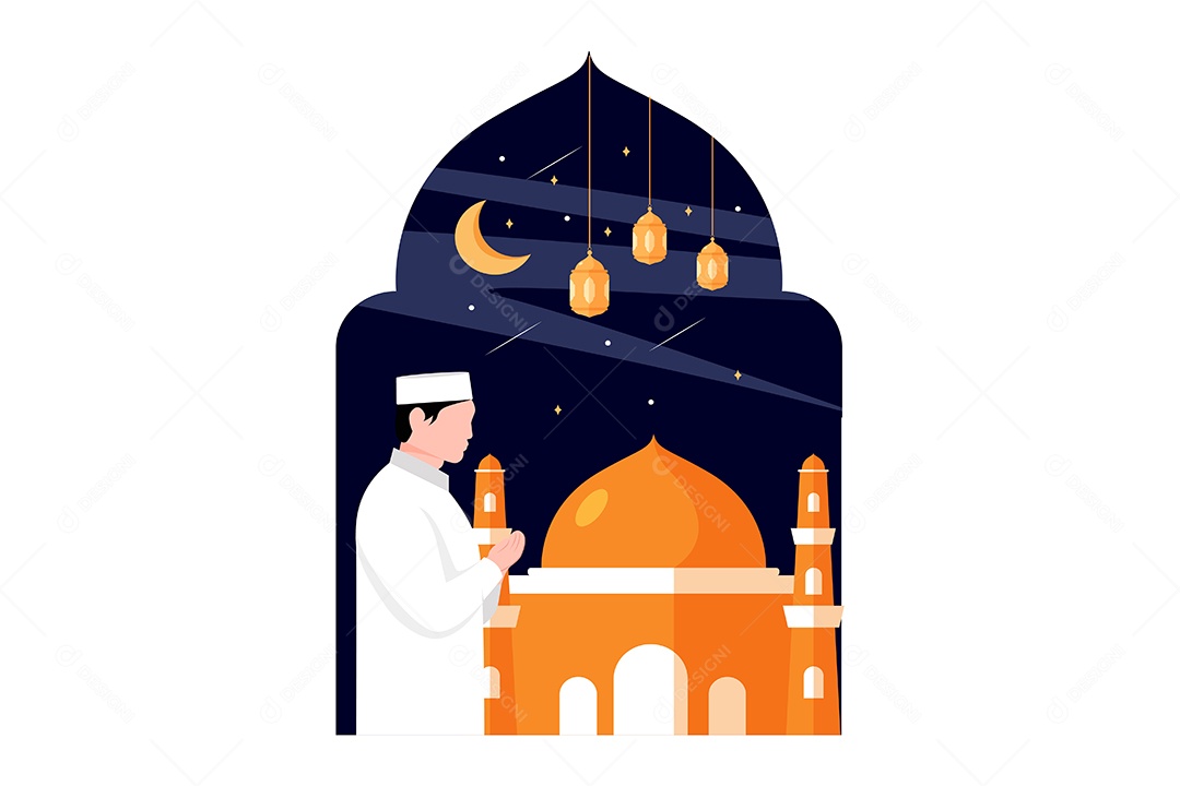 Conceito de Ilustração do Ramadan Vetor EPS