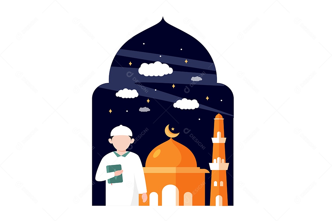 Conceito de Ilustração do Ramadan Vetor EPS