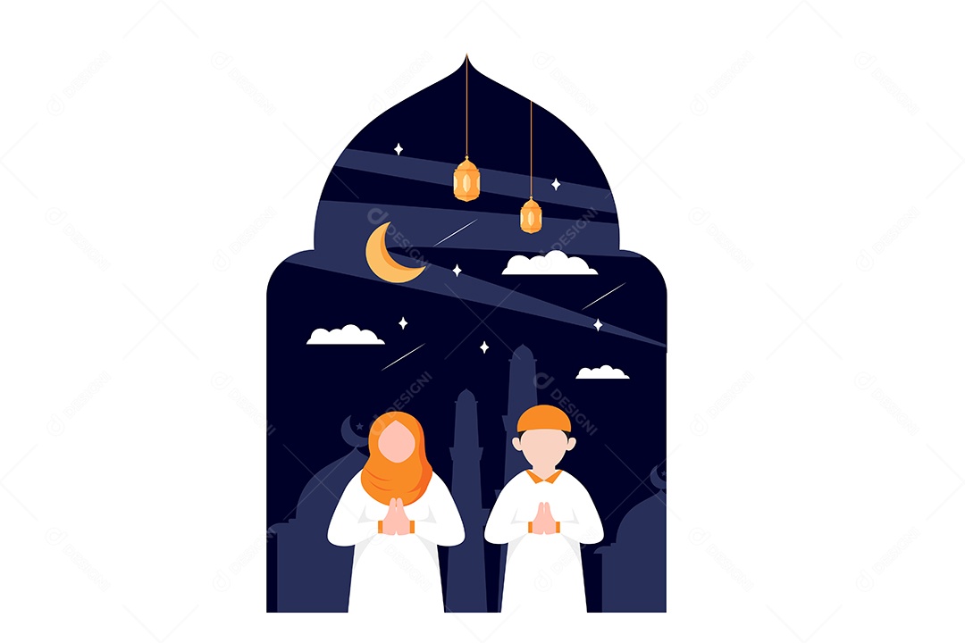Conceito de Ilustração do Ramadan Vetor EPS