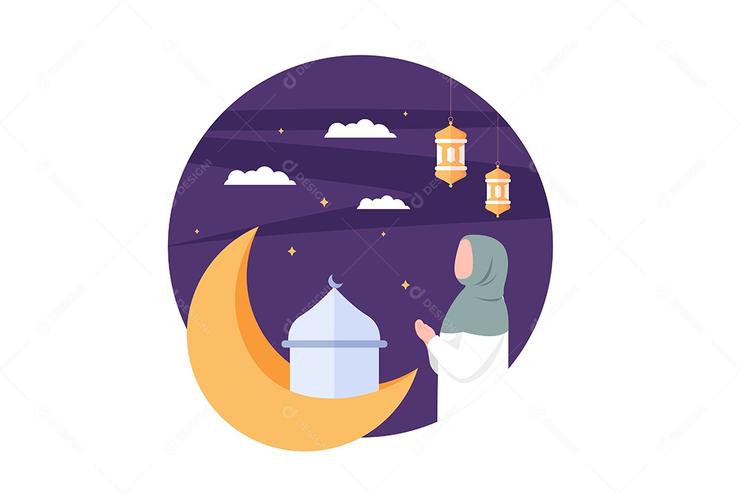 Conceito de Ilustração do Ramadan Vetor EPS
