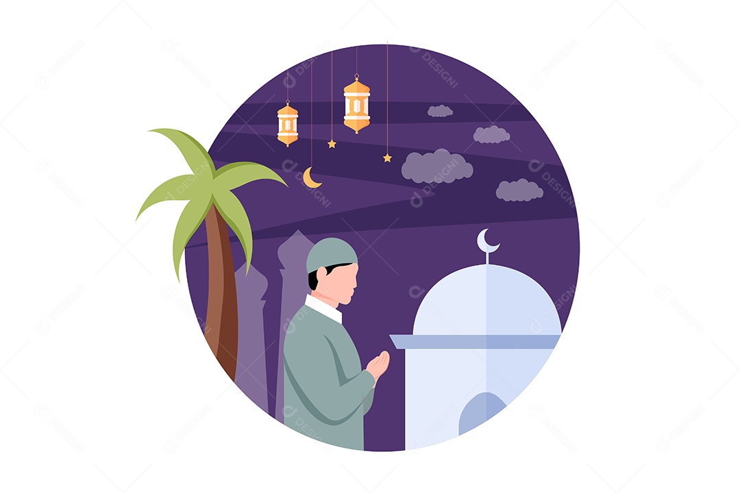Conceito de Ilustração do Ramadan Vetor EPS