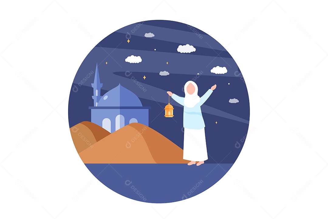 Conceito de Ilustração do Ramadan Vetor EPS