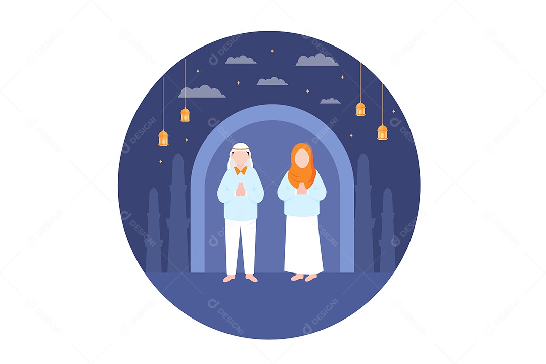 Conceito de Ilustração do Ramadan Vetor EPS