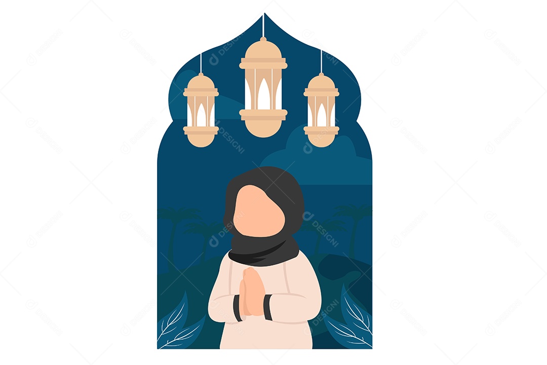 Conceito de Ilustração do Ramadan Vetor EPS