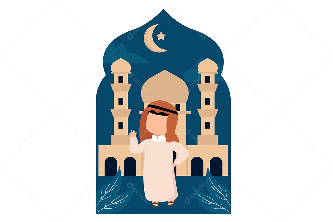 Conceito de Ilustração do Ramadan Vetor EPS