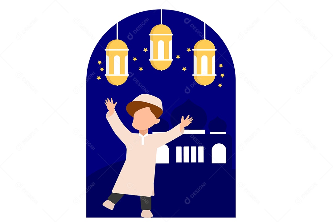 Conceito de Ilustração do Ramadan Vetor EPS