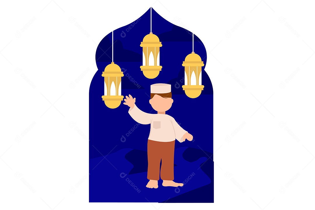 Conceito de Ilustração do Ramadan Vetor EPS