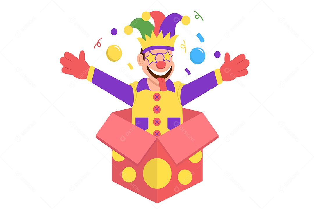 Conceito do Dia da Mentira 01 de Abril Ilustração Vetor EPS