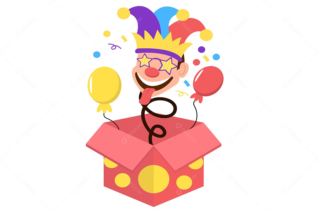 Conceito do Dia da Mentira 01 de Abril Ilustração Vetor EPS