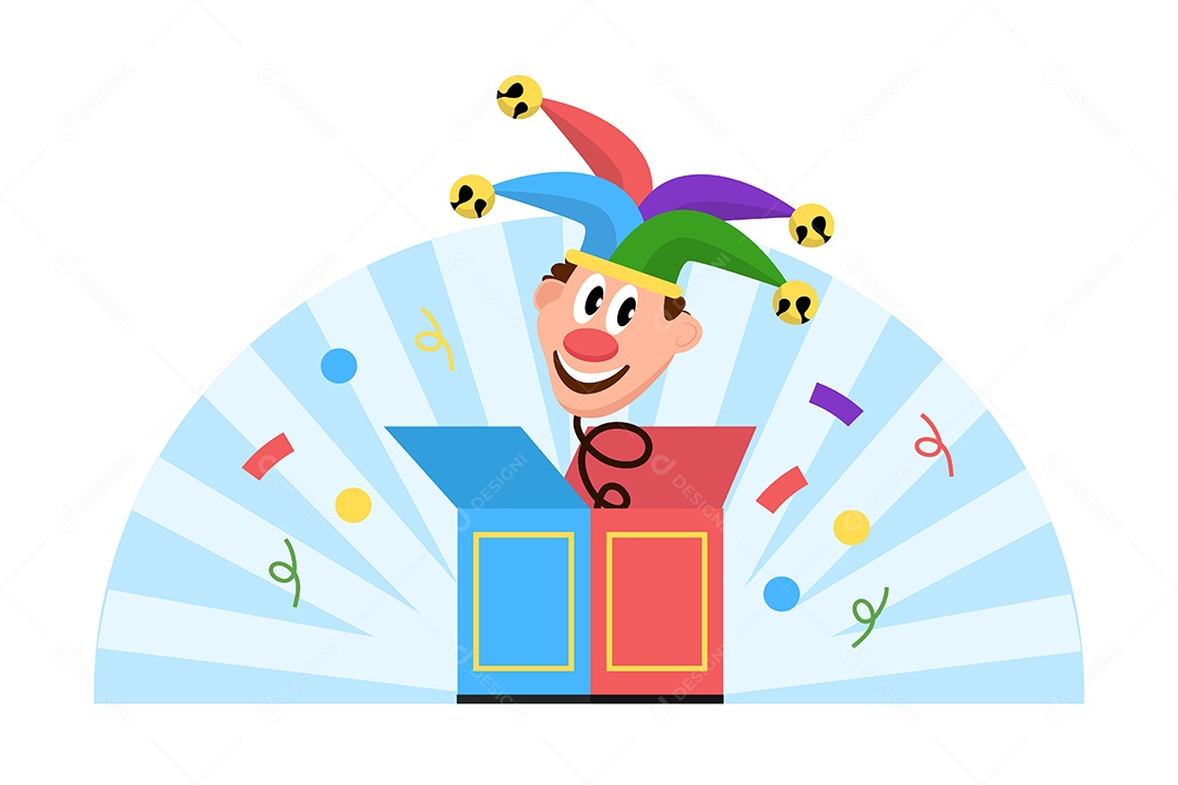 Conceito do Dia da Mentira 01 de Abril Ilustração Vetor EPS