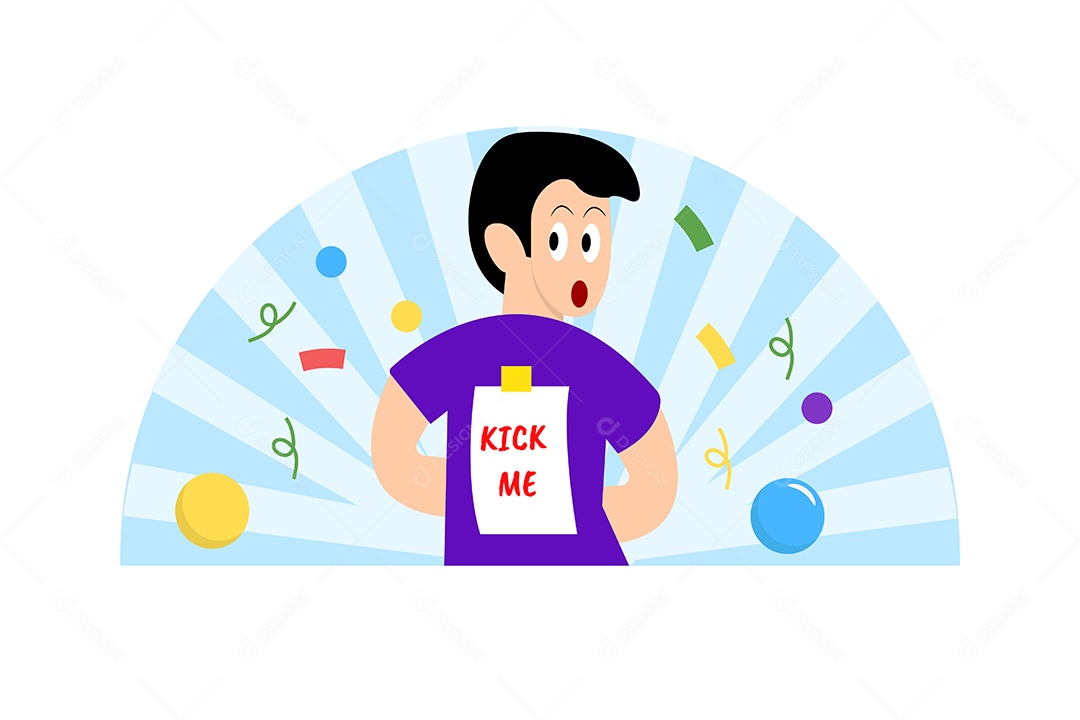 Conceito do Dia da Mentira 01 de Abril Ilustração Vetor EPS