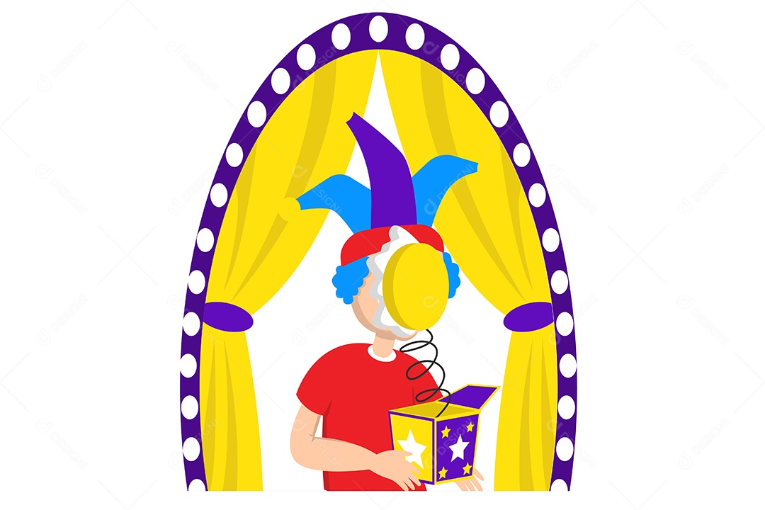 Conceito do Dia da Mentira 01 de Abril Ilustração Vetor EPS