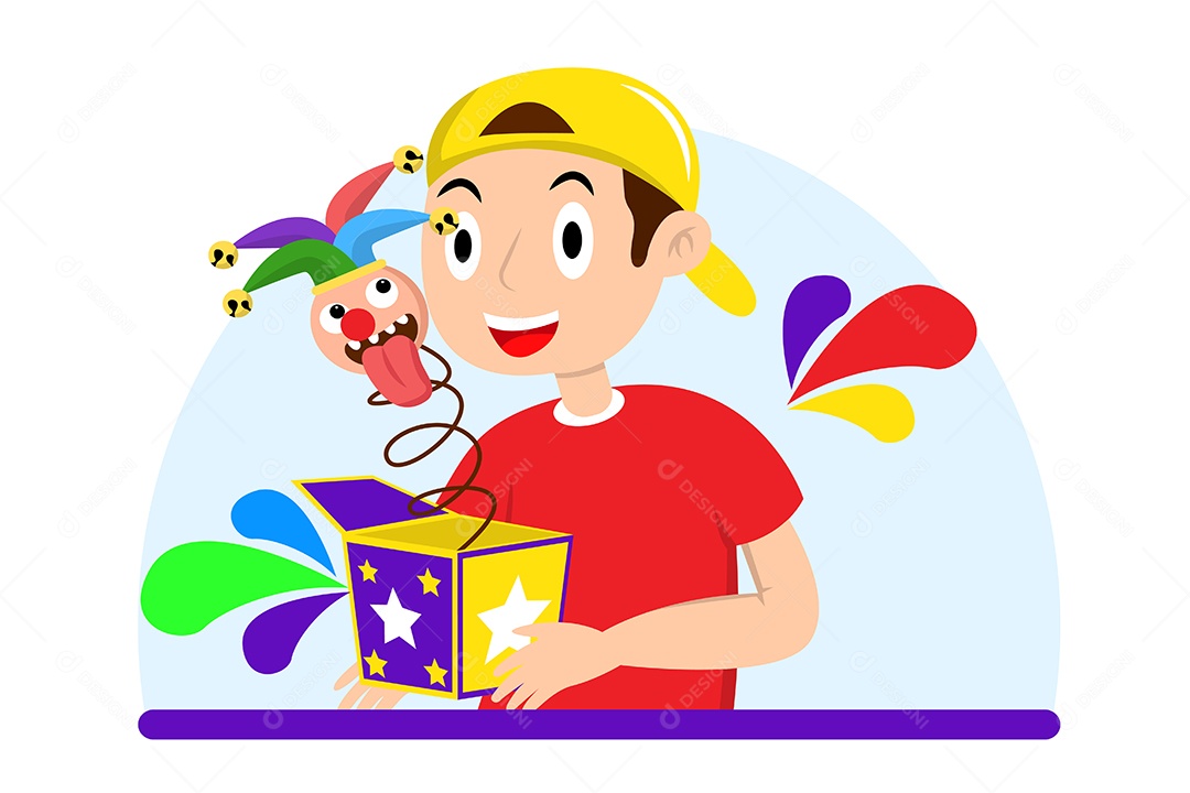 Conceito do Dia da Mentira 01 de Abril Ilustração Vetor EPS