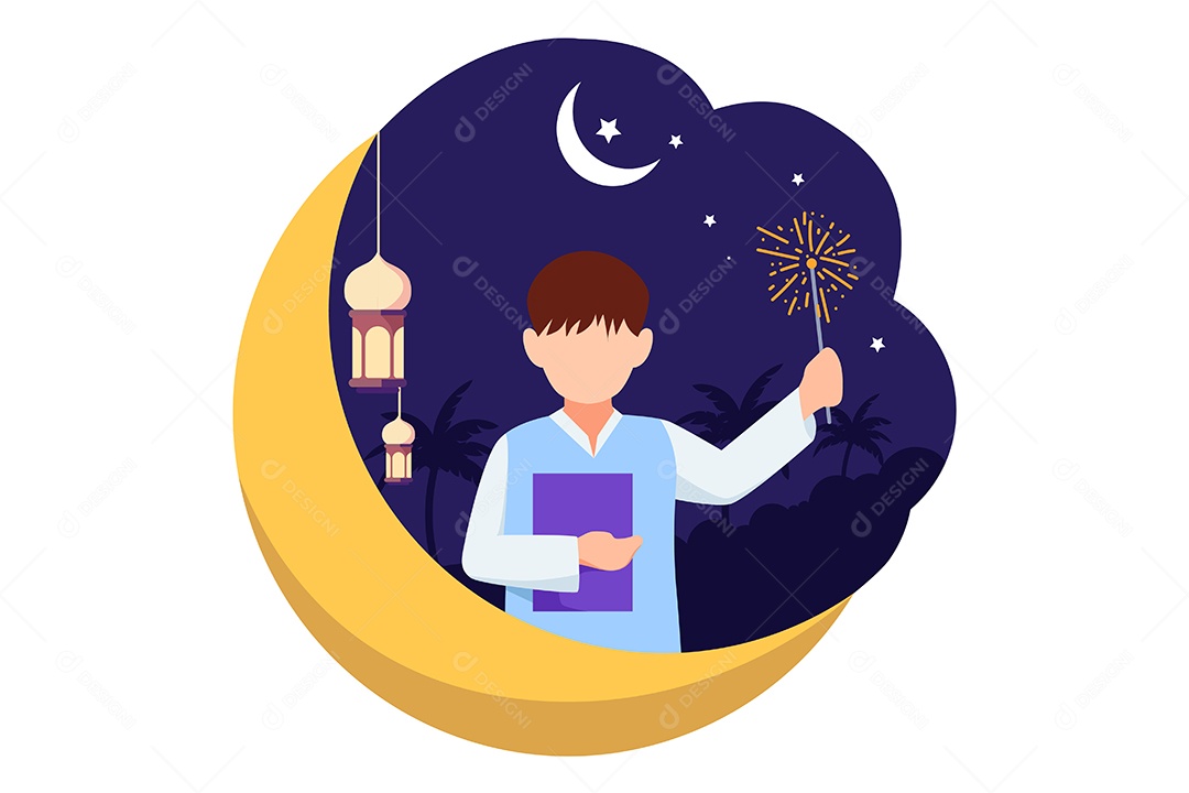 Conceito de Ilustração do Ramadan Vetor EPS