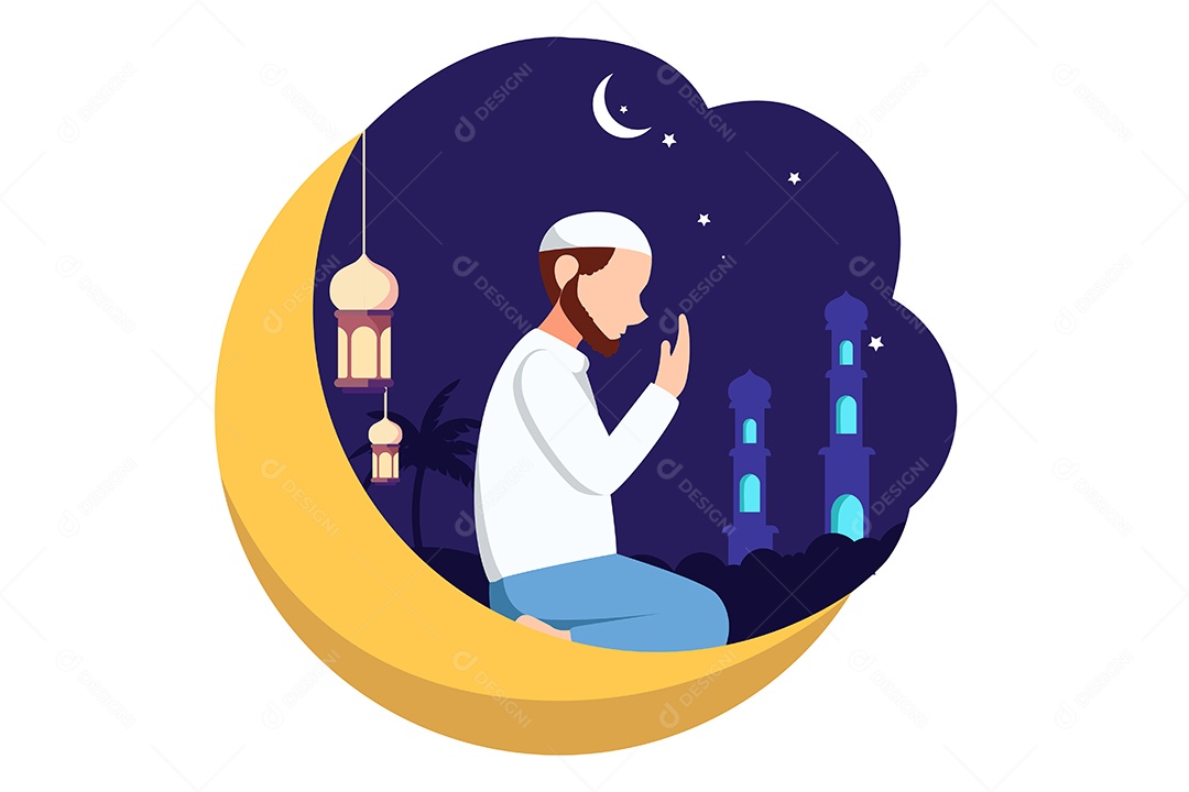 Conceito de Ilustração do Ramadan Vetor EPS