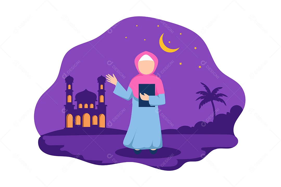 Conceito de Ilustração do Ramadan Vetor EPS