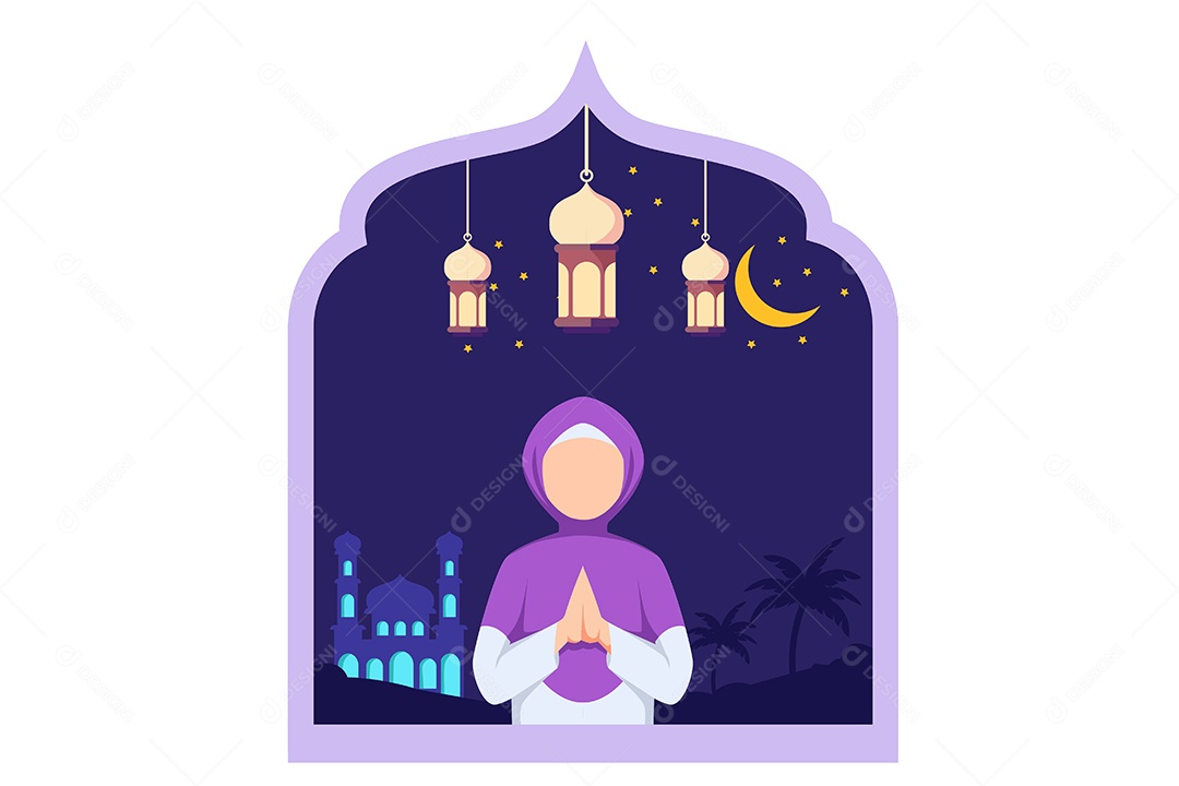 Conceito de Ilustração do Ramadan Vetor EPS