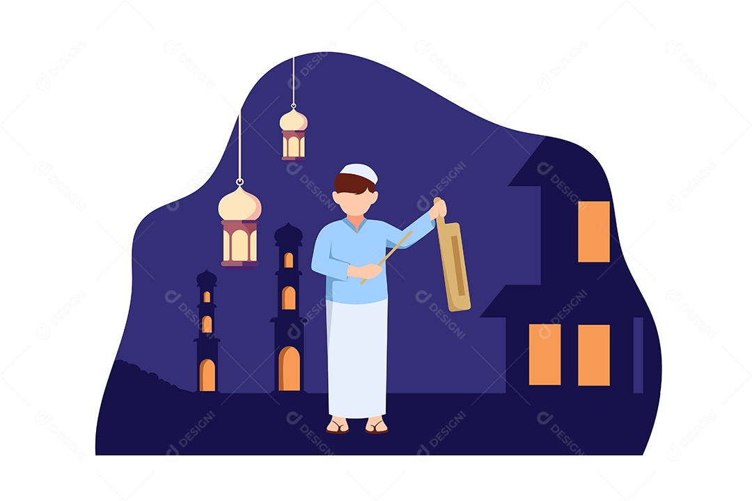 Conceito de Ilustração do Ramadan Vetor EPS