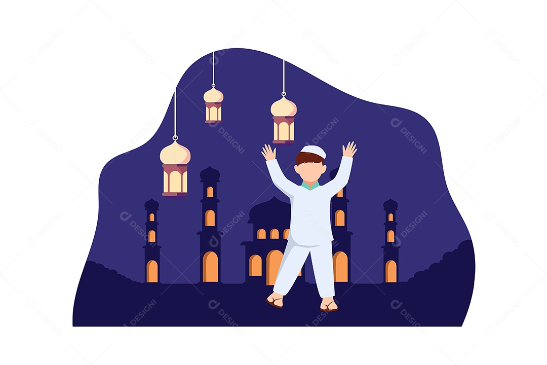 Conceito de Ilustração do Ramadan Vetor EPS