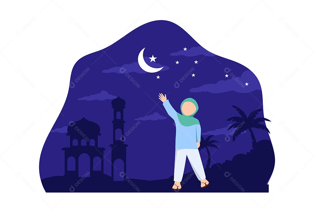 Conceito de Ilustração do Ramadan Vetor EPS