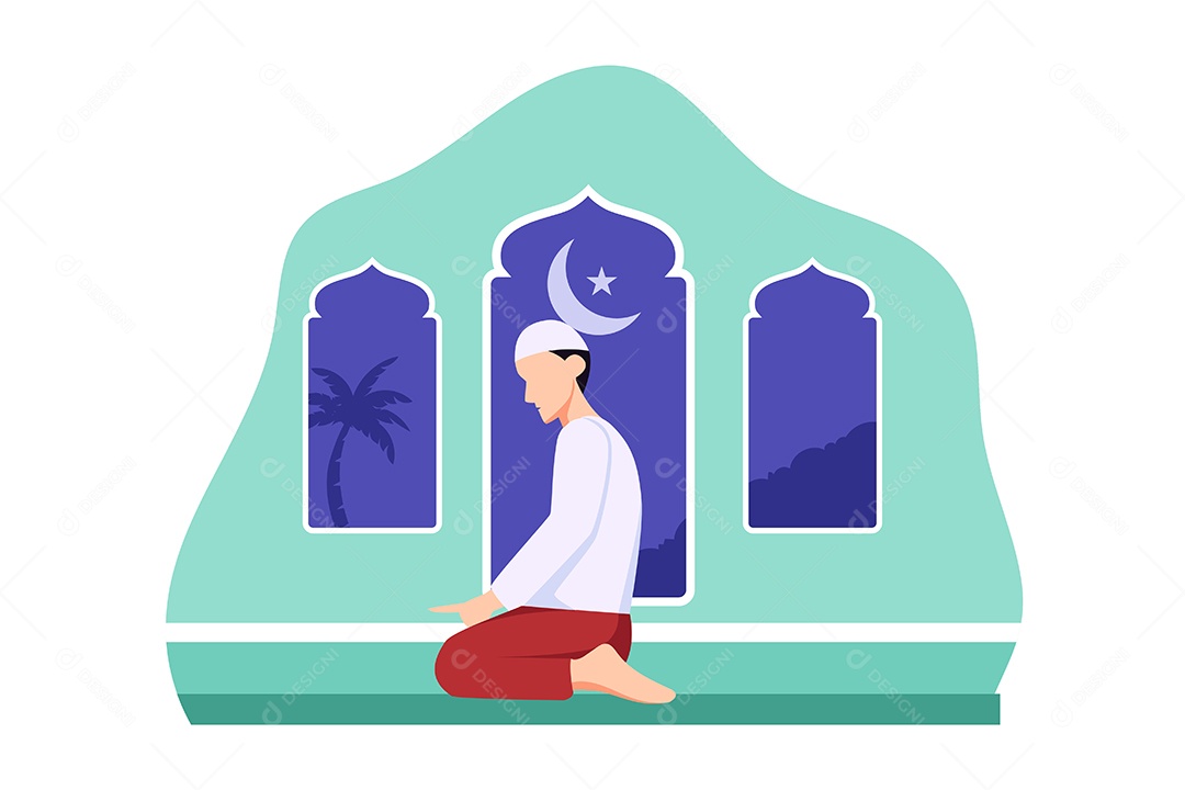 Conceito de Ilustração do Ramadan Vetor EPS