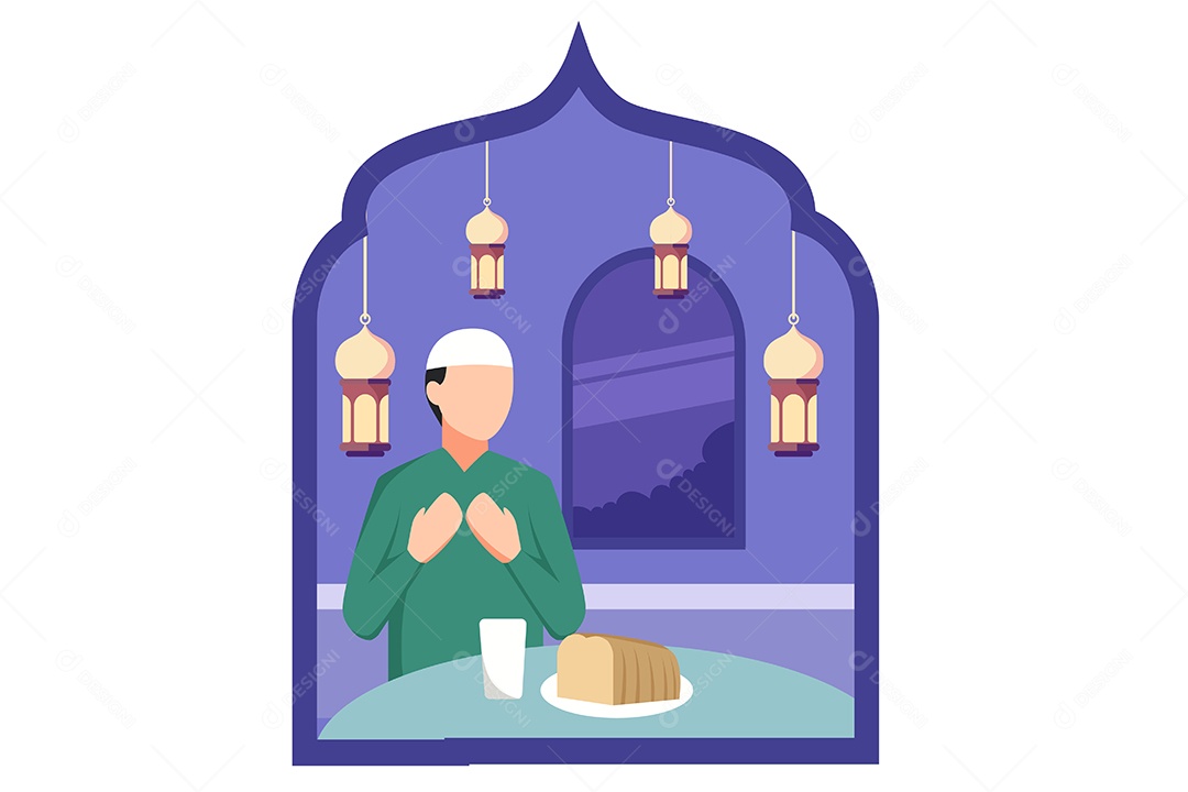 Conceito de Ilustração do Ramadan Vetor EPS