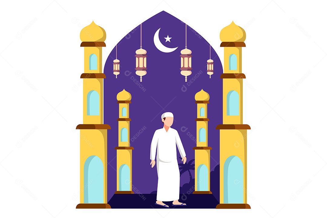 Conceito de Ilustração do Ramadan Vetor EPS
