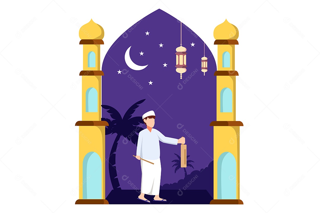 Conceito de Ilustração do Ramadan Vetor EPS