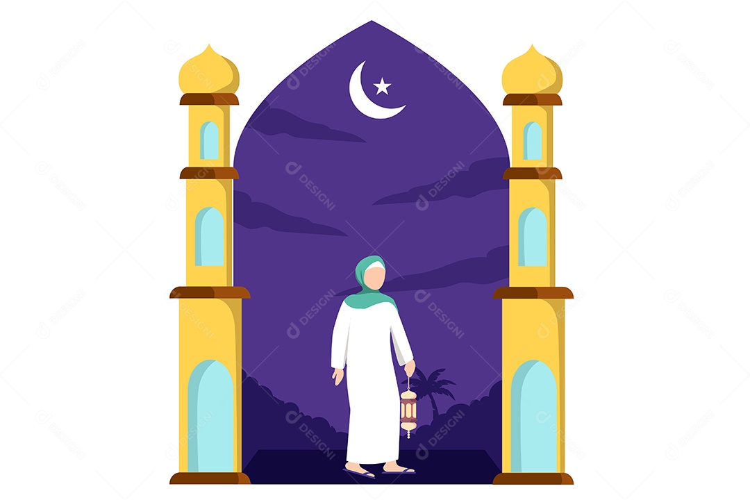 Conceito de Ilustração do Ramadan Vetor EPS