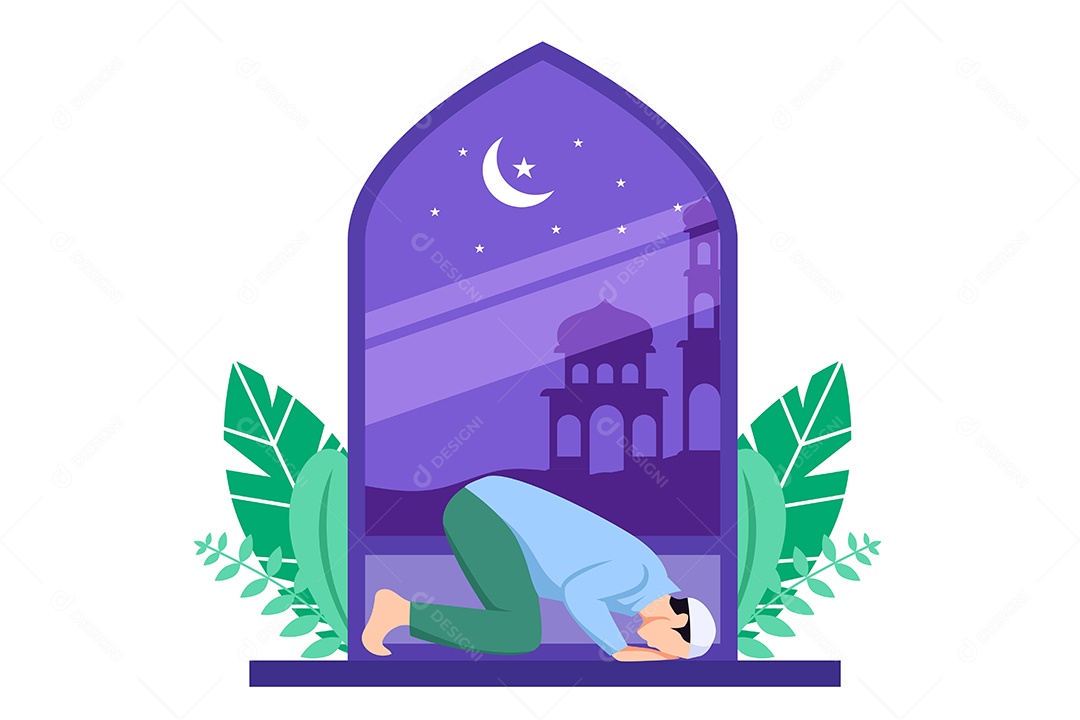 Conceito de Ilustração do Ramadan Vetor EPS