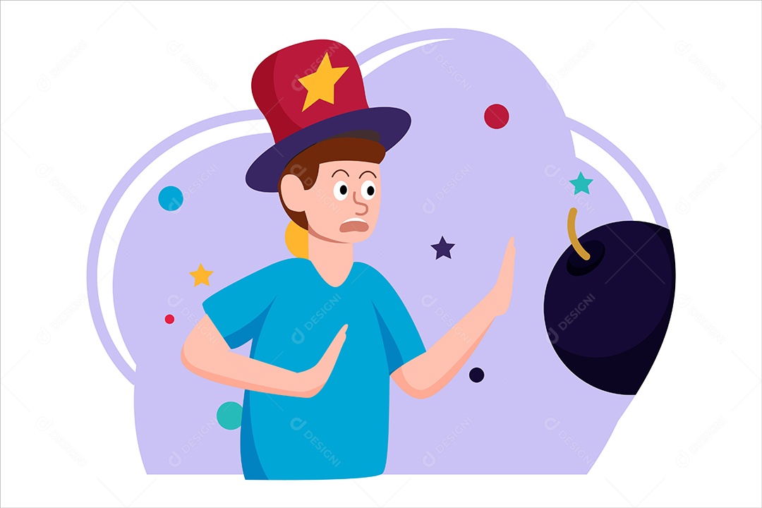 Conceito do Dia da Mentira 01 de Abril Ilustração Vetor EPS