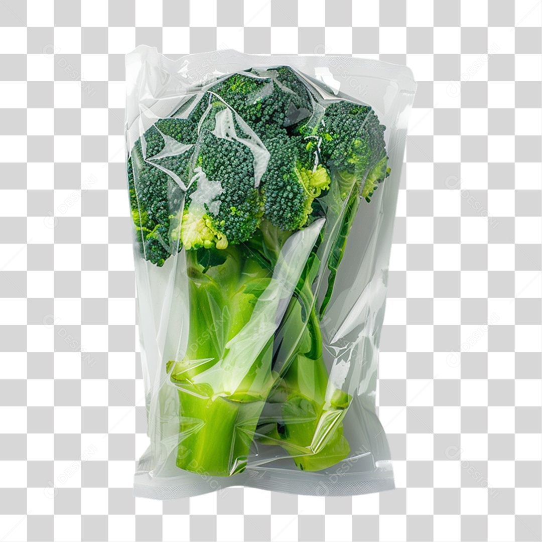 Sacola de Plástico com Verduras PNG Transparente