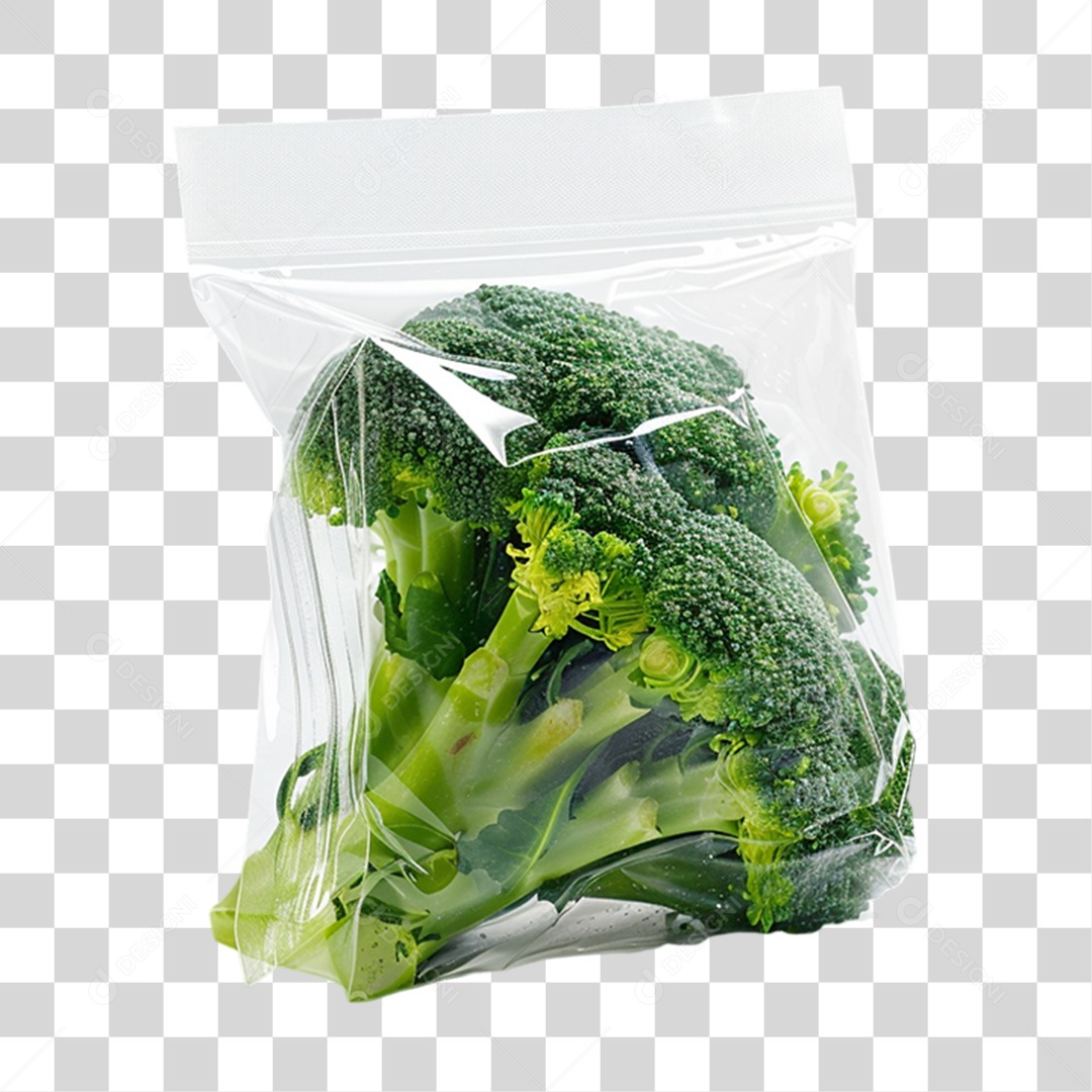 Sacola de Plástico com Verduras PNG Transparente