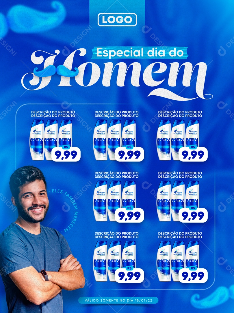 Especial Dia do Homem Social Media PSD Editável