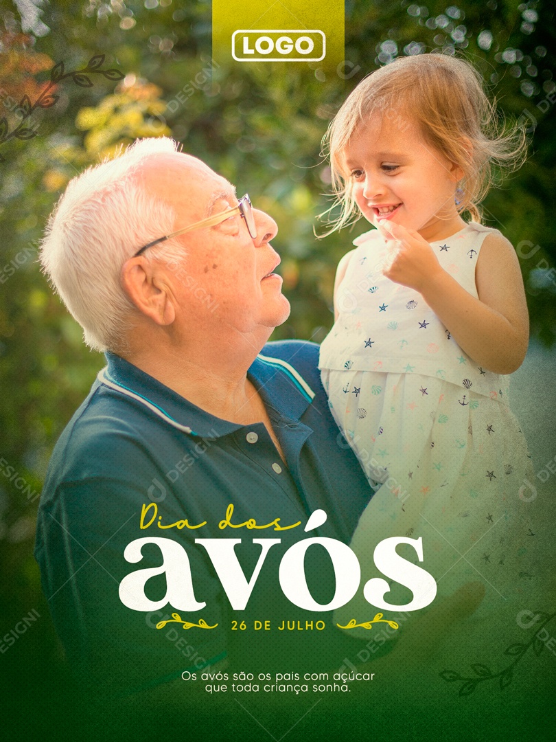 Dia dos Avós 26 de Julho Social Media PSD Editável