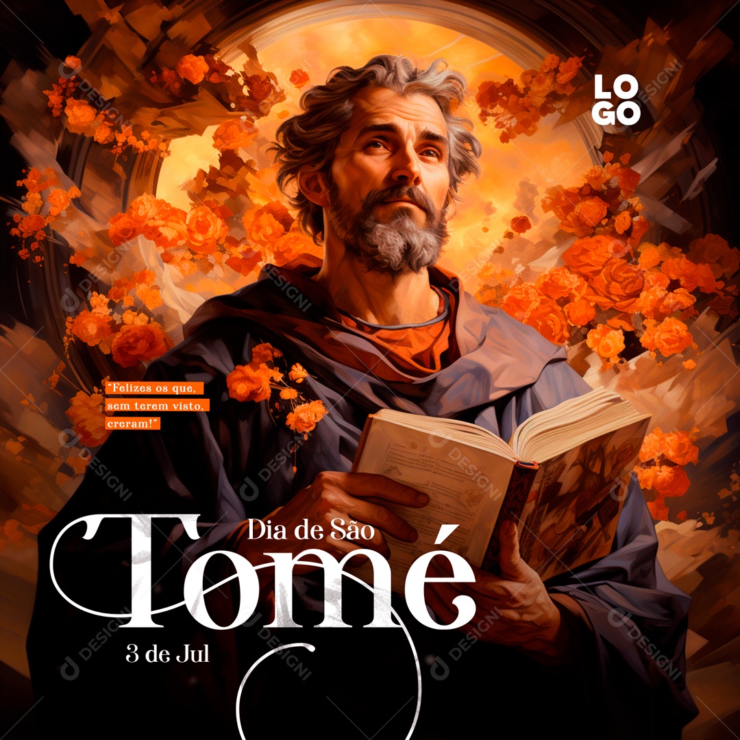 Dia de São Tomé Apóstolo 03 de Julho Social Media PSD Editável