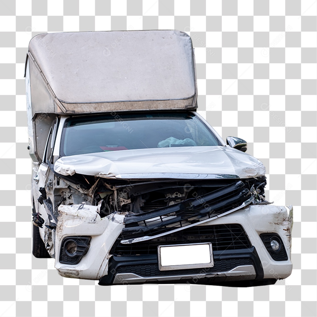 Carro Batido Amassado PNG Transparente