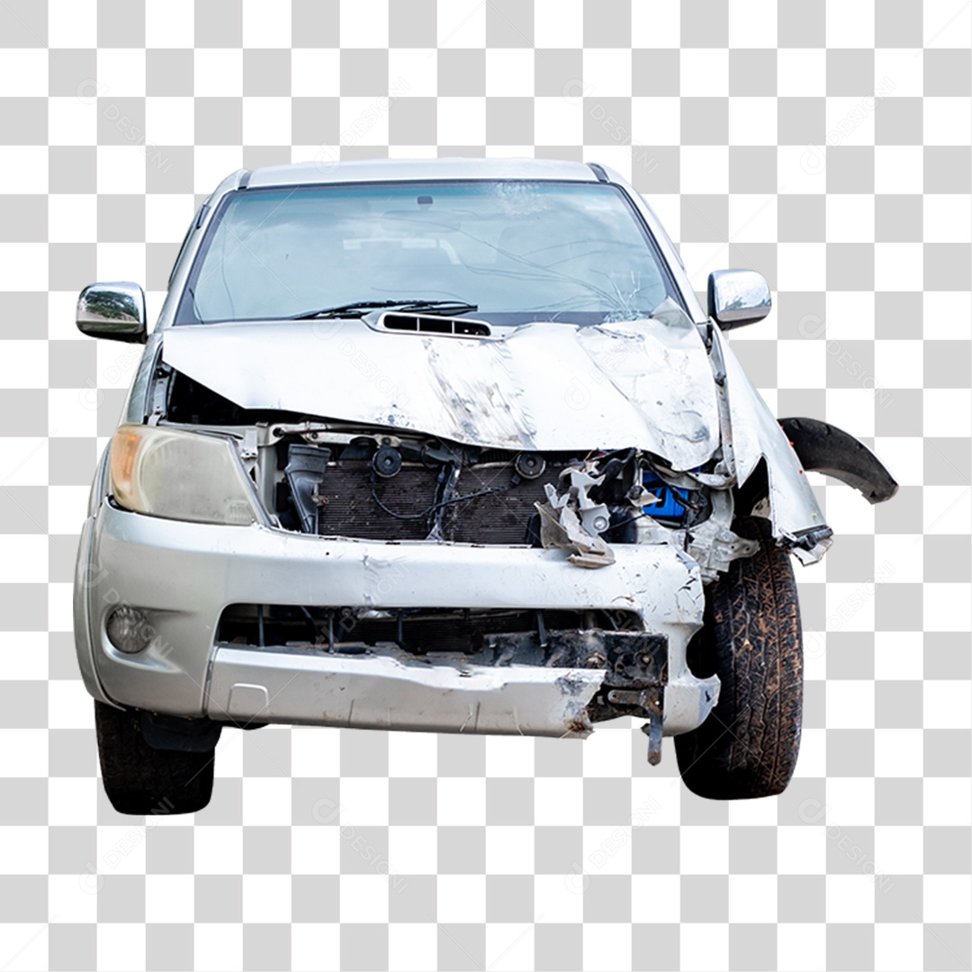 Carro Batido Amassado PNG Transparente