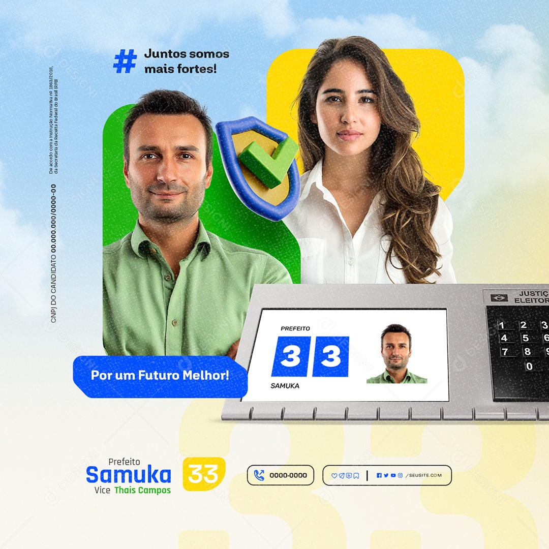 Eleição Política Social Media PSD Editável