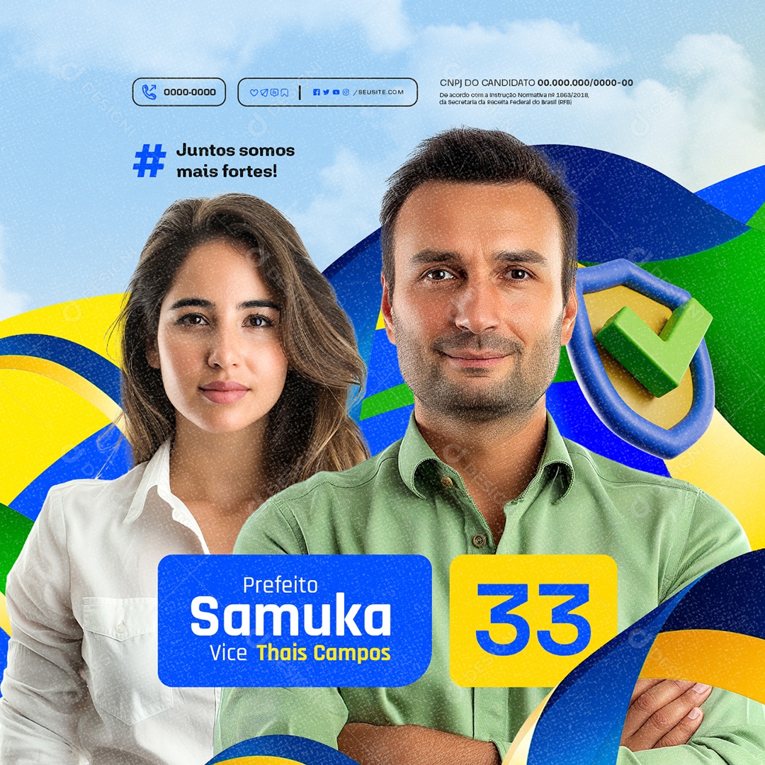 Eleição Política Social Media PSD Editável